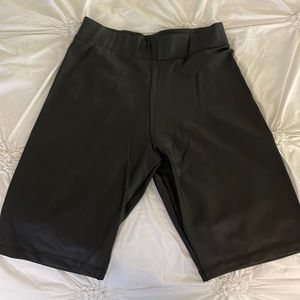 Brand new Top Shop Leather Shorts